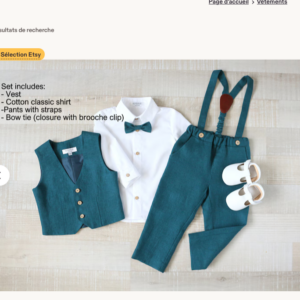 Ensemble Bébé Garçon 3 Pièces Bleu Pantalon – 12 Mois Et Chaussure